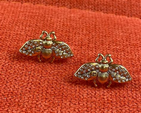 gucci bee stud earrings